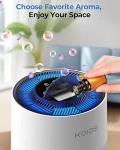 H13 True HEPA Air Purifier with Aromatherapy and Colorful Lights, KOIOS