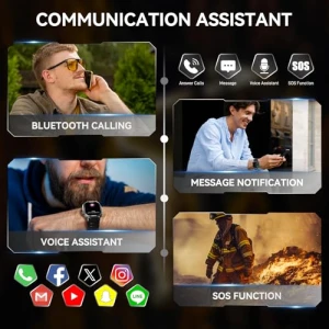 Military Smart Watch for Men — Smart Watch, Bassizo