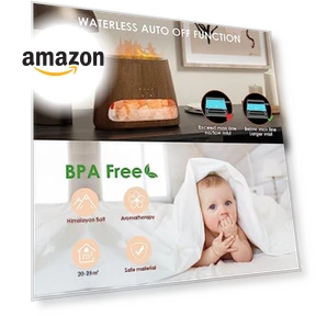 2-in-1 Himalayan Salt Lamp Diffuser — Salt Lamp, SALKING
