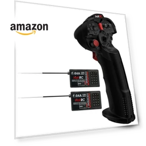 4 Channel Single Hand RC Radio Transmitter — Speed Controllers, HOTRC