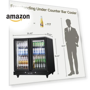 Commercial Bar Beverage Refrigerator — Drink Coolers, BODEGA