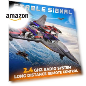 RC Plane with LED Navigation Lights — Remote Control Aircraft, BEZGAR