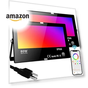 Smart Color Change LED Flood Light — Outdoor Security & Flood Lighting, Neliwo