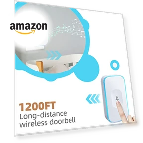 Wireless Doorbell — Push Buttons, FUHONGRUI