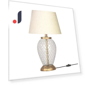 Diamond Cut Glass LED Lamp — Lighting, Navya Handicraft