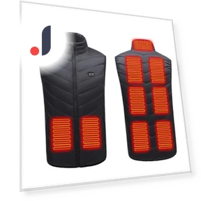 Smart Heated Vest with Stand Collar — Men's Vests, Top Men Wardrobe