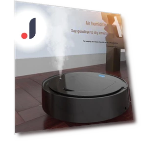 Smart Robot Vacuum 4-in-1 with USB Charging — Smart Cleaning Robots, Peach Bloom