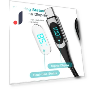 Type C to Type C Cable with Smart LED Display — Cables, loverapple