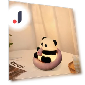 LED Night Light Panda with Brightness Adjustment — Lamps & Shades, AE Selection