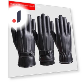 Men's Leather Motorcycle Gloves with Touchscreen — Gloves, Warm Land
