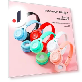 Heavy Bass Foldable Macaron Bluetooth Headset — Audio Gear, AI Supermarket