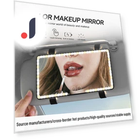 LED Car Mirror with Sun Visor — Interior Mirrors, Deals Depot