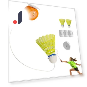 Portable Badminton Training Robot — Agility Training Balls, Beautiful Night