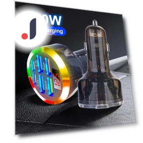 Smart Car Charger with Safety Protection — Chargers, NyPhoenix Auto