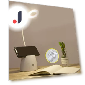 LED Folding Table Lamp with Pen Holder — Desk & Table Lighting, CosyHome
