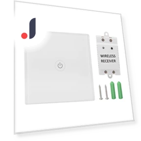 Wireless Remote Touch Light Wall Switch Panel with Receiver — Ceiling Fan Wall Controls, CosyHome