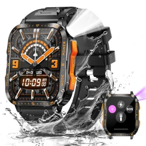 Military Smart Watch with LED Flashlight and UV Light — Smart Watch, LaNikar