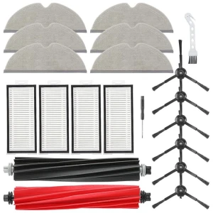 Main Side Brush, HEPA Filter, Mop Cloth, Dust Bags, Elegant Living House