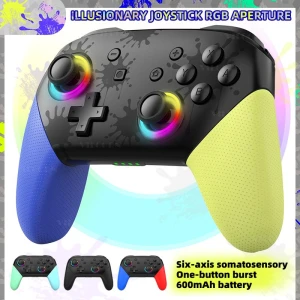 Wireless Gamepad with RGB Backlight, VILCORN