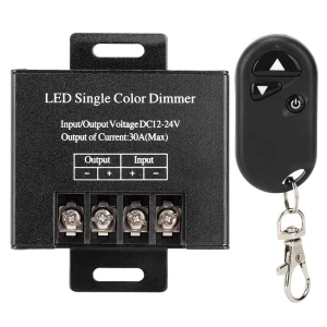 30A 720W 3-Button RF Dimmer with Wireless Remote Control, GoolRC