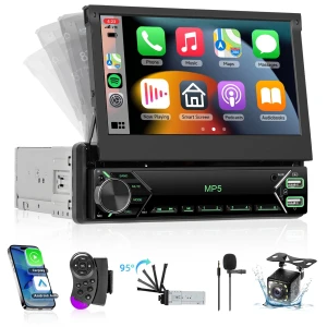 1DIN Car Audio System with Touch Screen, Kayomart