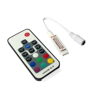 Adjustable 17-Key RGB Mini RF Wireless Controller, XHJ12