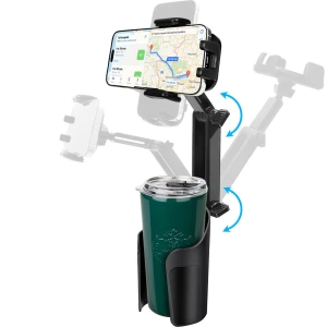 360 Degree Car Cup Holder Smartphone Mount, YRstudio