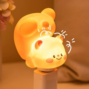 Cute Bear Capybara Panda LED Smart Voice Night Light, FEIJIEAST