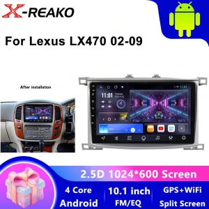 CarPlay WiFi Android 13 Car Radio with Touch Screen GPS Navigation, X-REAKO Global Car Radio