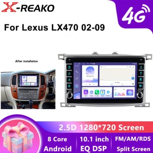 CarPlay WiFi Android 13 Car Radio with Touch Screen GPS Navigation, X-REAKO Global Car Radio