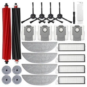 Main Side Brush, Hepa Filter, Mop Cloth, Dust Bags Spare Parts, Modern Home Furnishing
