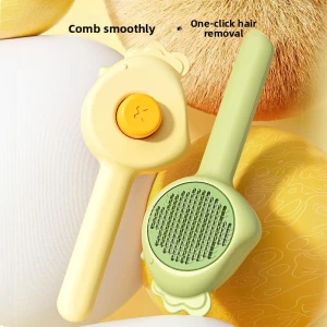 Animal Shape Self-cleaning Needle Comb, Smart Pet Supplies