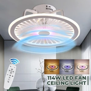 Modern LED Ceiling Fan with Light App and Remote Control, The Romantics