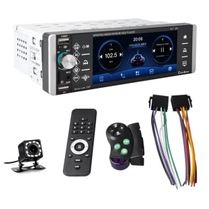 Single-DIN Touchscreen Car Stereo with Wireless Carplay & Android Auto, AutoSphere