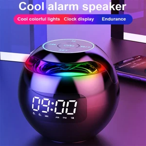 Bluetooth Speaker Night Light Alarm Clock, Daily necessities-V