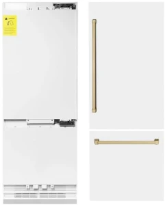 Built-In Bottom Freezer Refrigerator with Water Dispenser and Ice Maker — Smart Refrigerator, Z Line Kitchen and Bath