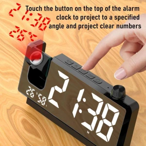 Digital Projection Clock with HD LED Display, Daily necessities-V