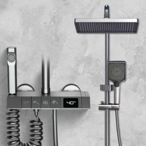 Smart Digital Display, Handheld Shower Set with Amplifier Function, WoW Home