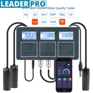 8-in-1 Smart WiFi Water Quality Meter, Crown Global