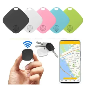 Mini Bluetooth 5.0 Tracker Device AntiLost Round Wallet for Kids and Pets Smart Locator Finder, Dream Garage