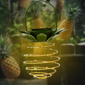 Solar Pineapple Sensor Light, OmniShop