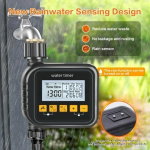 Smart Automatic Watering Controller with Rain Sensor — Irrigation System, TrendVibeCN