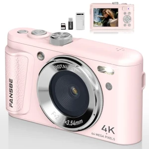 4K Vlogging Camera with 64MP, Fansbe Smart