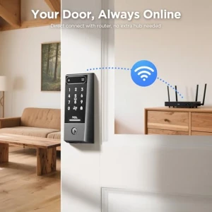 AI Palm Vein Smart Lock with Built-in Doorbell, TCL