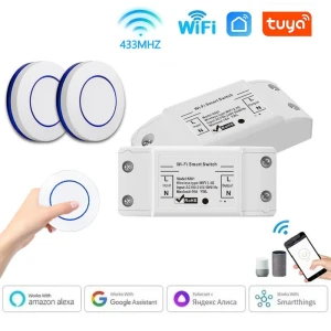 Mini Round Button Smart WiFi Switch, SaiMili Light