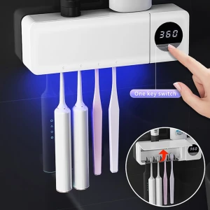 Electric Toothbrush Sterilizer with 4 Slots, Yeet5yeng