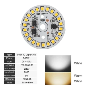 Smart IC Driver Bulb Lamp Bean Light Plate, gujiu