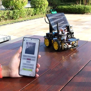 Solar Energy Robot Car Model DIY Science Experiment Kit, HappyToy