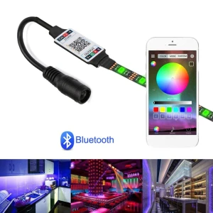 Female Plug to 4Pin Connector Smart Wireless LED Light Strip RGB Controller Adapter, Chengjia