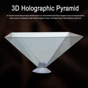 3D Hologram Pyramid Display Projector, Home Textile Star
